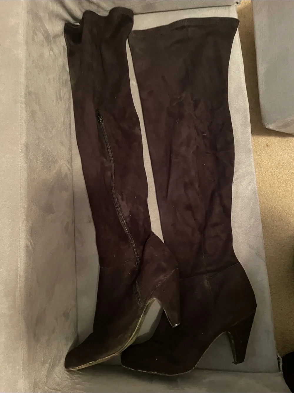 Tall black boots
